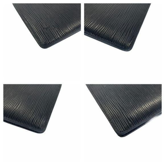Authentic Louis Vuitton Wallet Long Porte Shekel Cult Credit Black Leather LV Vi - Picture 6 of 12